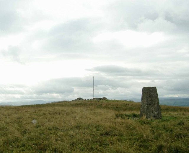 Trig and cairn on Blacksidend