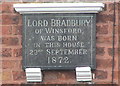 Birthplace of Lord Bradbury of Winsford