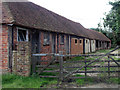 Old farm buildings on Durfold Farm