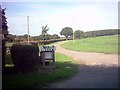TM3374 : The entrance to Manor Farm, Huntingfield by Geographer