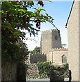 The Tower and Capel Beuno Shrine at  Eglwys Beuno Sant Church, Clynnog