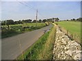 The road leading to Halfcrown Corner