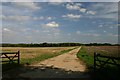 TL9560 : Farm track at Drinkstone by Bob Jones
