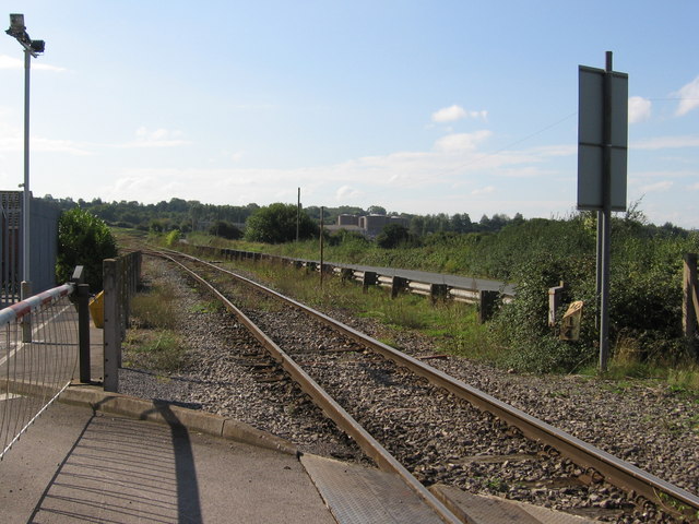 Rail line leading to Westerleigh Rail Head