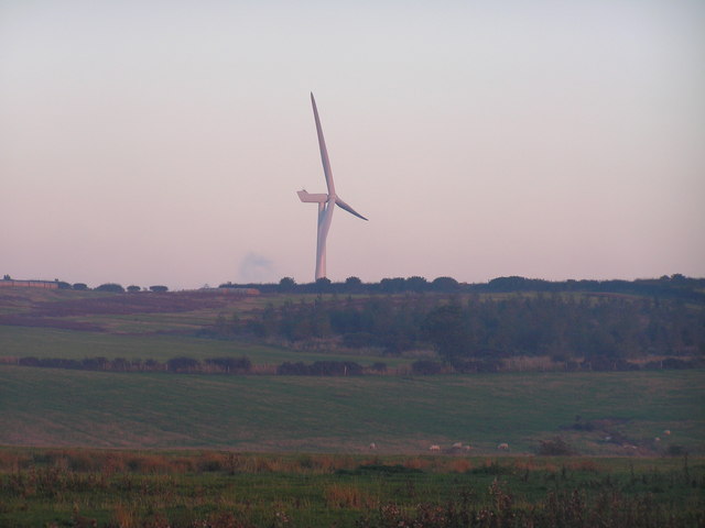 Wind turbine on Crowshouse Moor