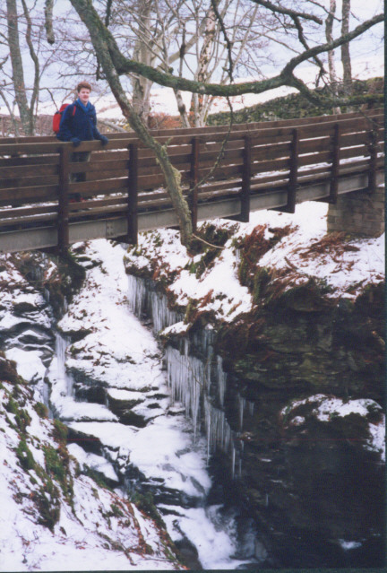 Falls of Acharn in winter