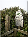 National Trust sign at Port Mulgrave