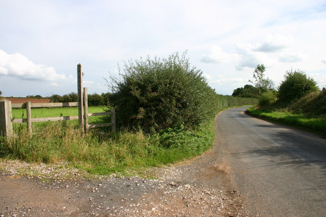 Public footpath and Country Lane