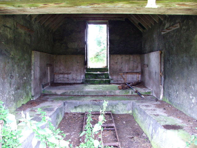 Inside the old boathouse at Loch Allan