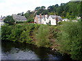 River bank of the Dee at Carrog