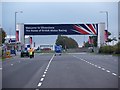 SP6742 : Silverstone Motor Racing Circuit Main Entrance by Tony Underwood