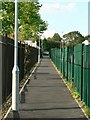 Footpath between Police Station and playing field, off Stainbeck Lane