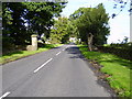 Piers Gate at the junction with the road to Matfen