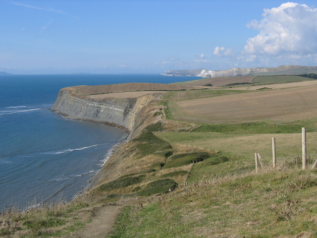 Dorset coast path near Eldon Seat
