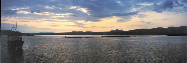 Panorama of Inverpolly at Dawn