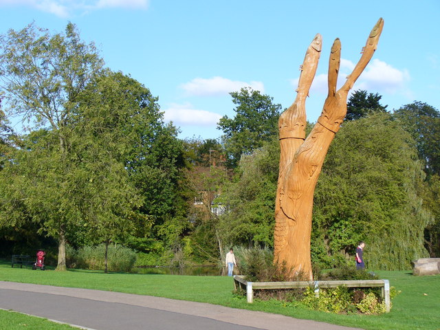 Wooden Sculpture, Fishponds © Colin Smith :: Geograph Britain and Ireland