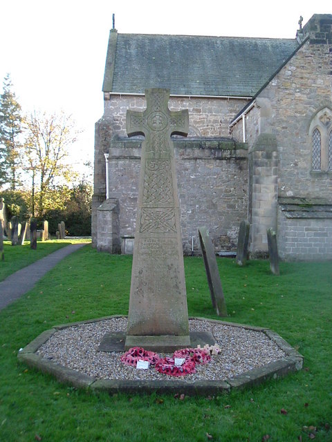 War Memorial in Gainford churchyard