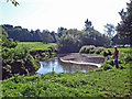 Wilmslow - River Bollin at the north end of The Carrs