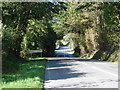 A485 road into Rhos-y-garth