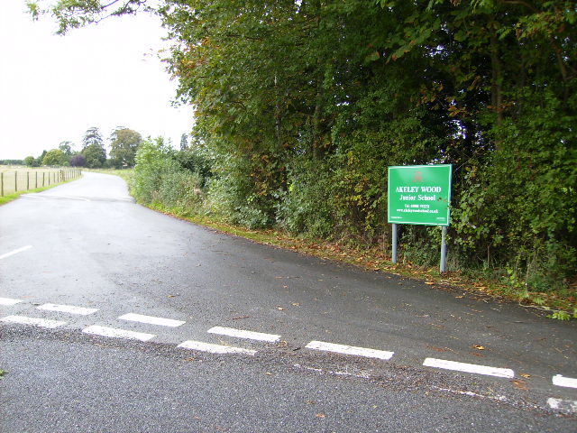 Driveway to Akeley Wood School