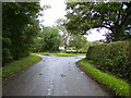 Road junction near Tyrellcote Farm