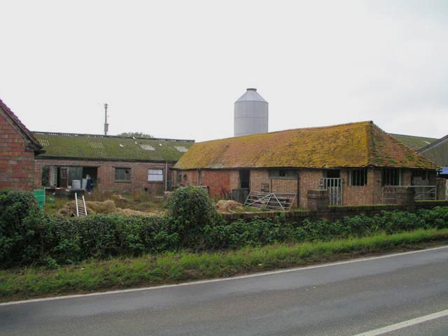Old farm buildings on Woodbarn Farm