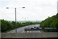 M25 from above the eastern portal of the Epping Tunnel