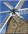 SK3650 : Heage Windmill with new sails by Nikki Mahadevan