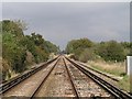 Railway line north of Adversane