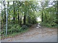 Public footpath near Trapp