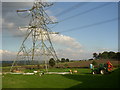 Repairs to a pylon off Church Lane, Southowram