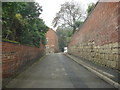 Dark Lane, Pontefract, from the junction with Mayors Walk.