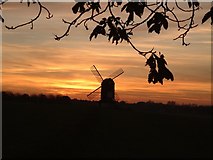 SP9415 : Pitstone Windmill silhouette by Rob Farrow