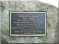 SU1878 : Close-up of memorial to Chiseldon Camp at SU186780 by Brian Robert Marshall