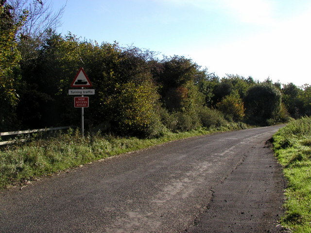 Unusual road warning sign