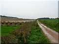 SU5629 : Looking down Grange Farm track by William Bartlett