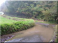 Flooded lane near Stert Bridge