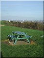 Picnic table with a view