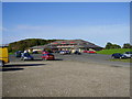 NZ2889 : Pub and car park at Queen Elizabeth Country Park by P Glenwright