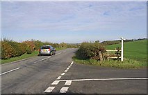 NT7837 : Road junction on the B6350 by Walter Baxter