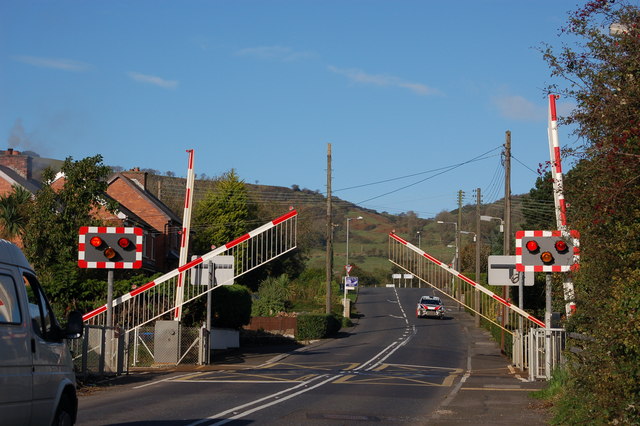 Level Crossing At Trooperslane Station C Albert Bridge Geograph Ireland