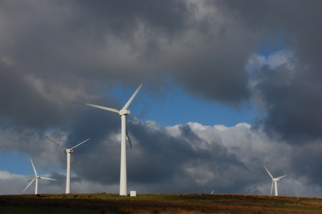 Elliott's Hill wind farm near Ballyclare © Albert Bridge :: Geograph ...