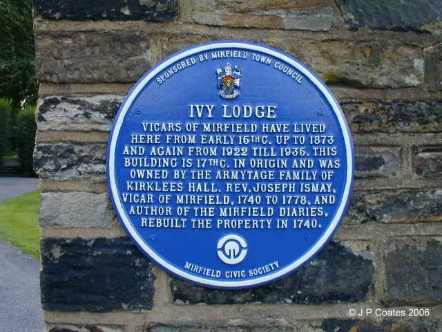Ivy Lodge wall plaque