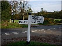 TQ6814 : Signpost at road junction just a short distance from the A271 by Jean Barrow