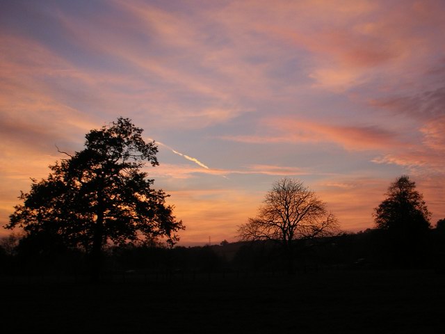 Sunset south of Stockbridge