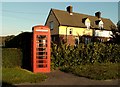 Telephone Box in a road called The Soils