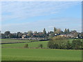 Ackworth Cemetery, from the track to Moor House.