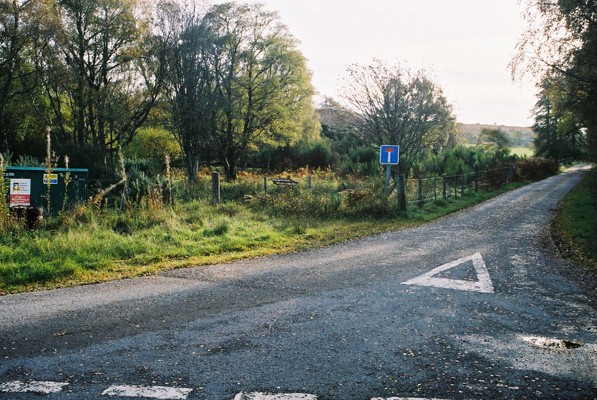 Road Junction near Wester Barevan