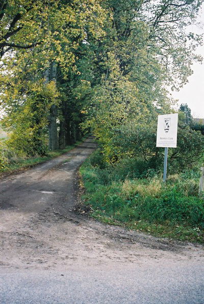 Entrance to Balrobert Farm on the Essich Road