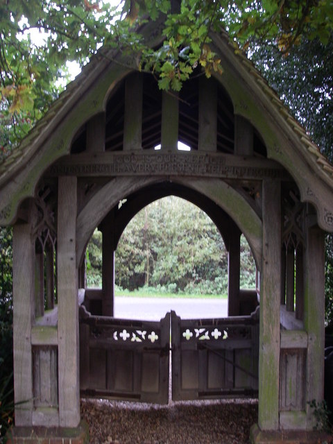 Lych -gate st. Andrew's church, White Colne